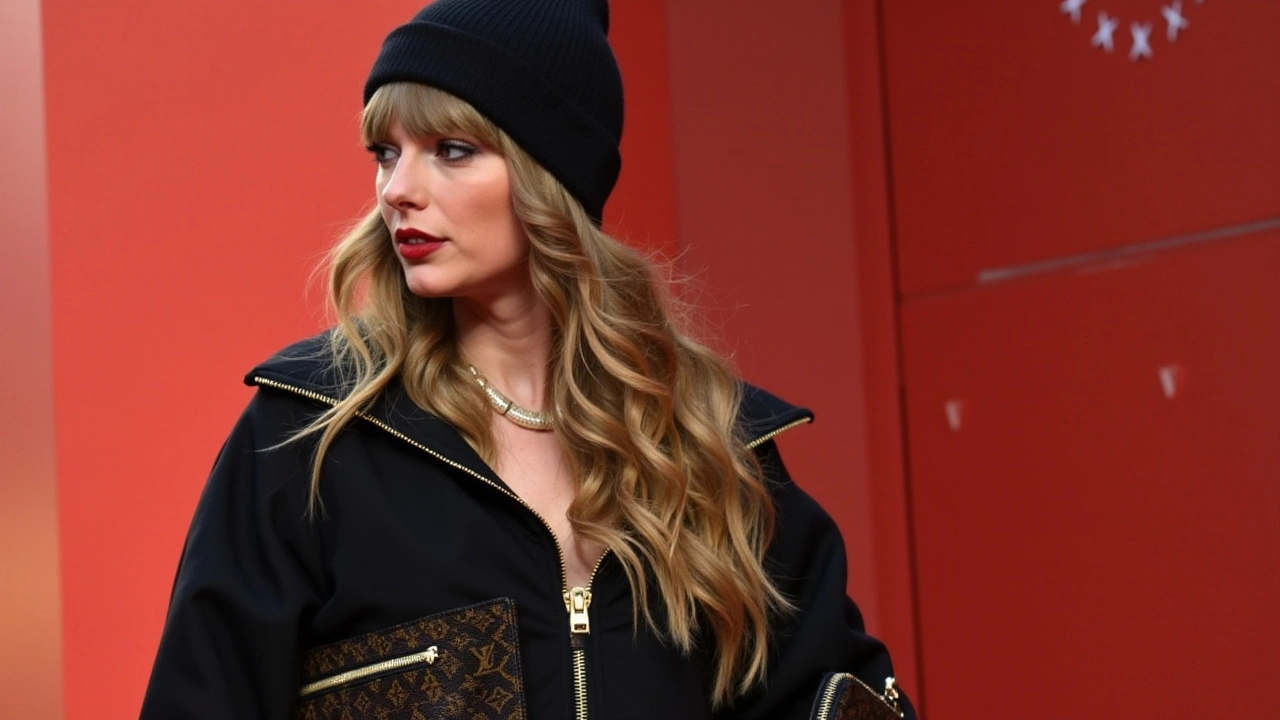 Taylor Swift Dazzles in Louis Vuitton at AFC Championship While Supporting Travis Kelce