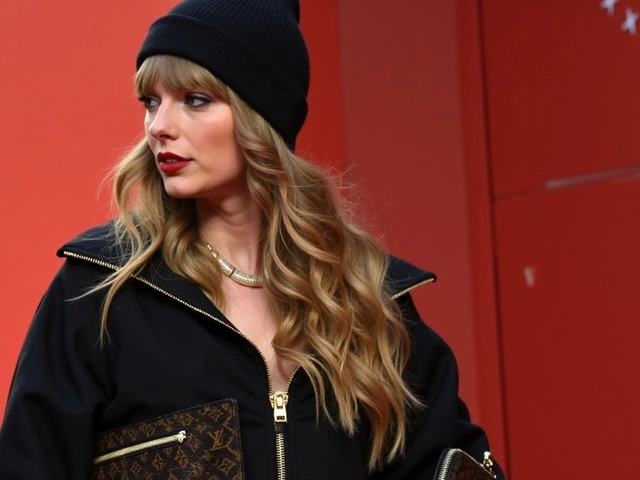 Taylor Swift Dazzles in Louis Vuitton at AFC Championship While Supporting Travis Kelce