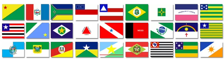 Bandeiras do Brasil e suas cores